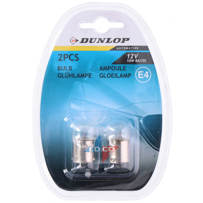 Set Halogeen Dunlop BA15S / P21W / 1156 12V - Autolichtbeeld