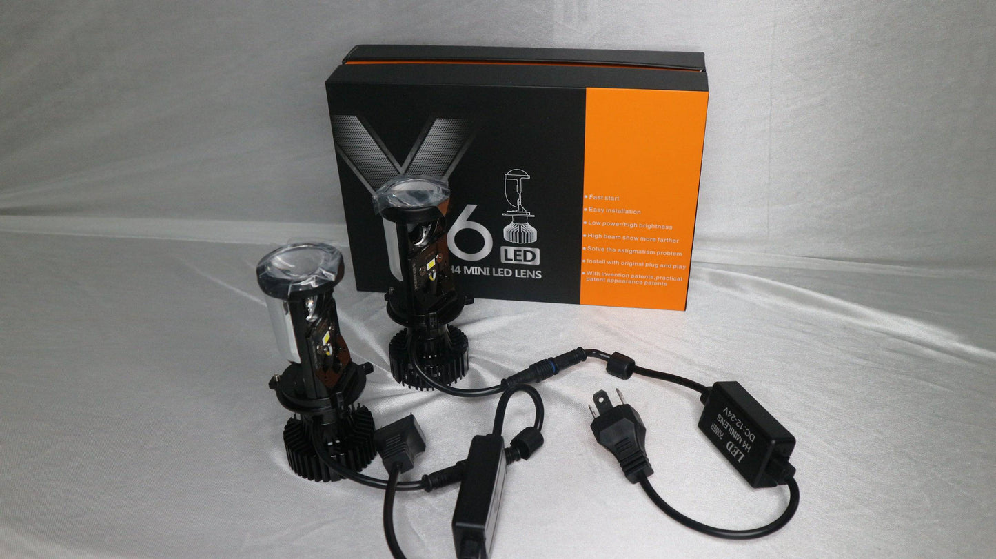 H4 Super Lens LED Set 12V - 24V - Autolichtbeeld