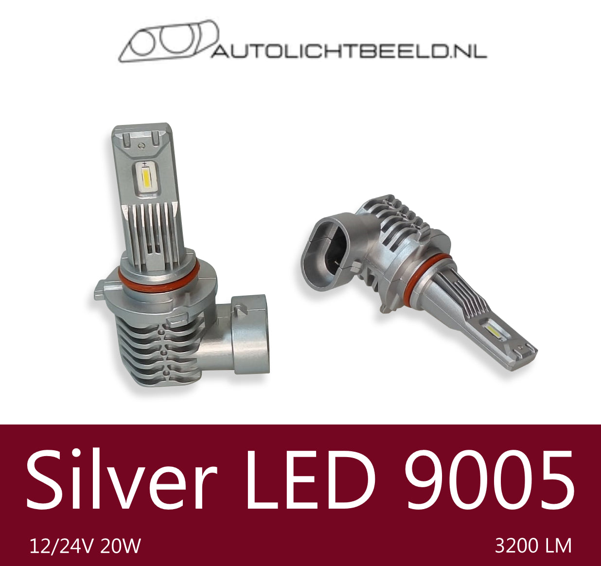 Silver LED 9005 - Autolichtbeeld