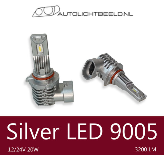 Silver LED 9005 - Autolichtbeeld