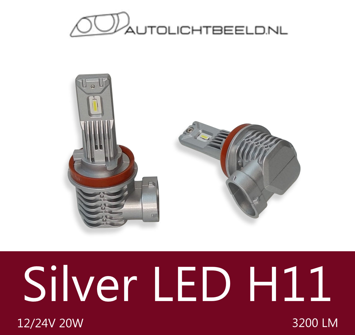 Silver LED H11 - Autolichtbeeld