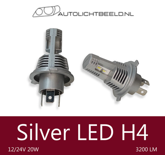 Silver LED H4 - Autolichtbeeld