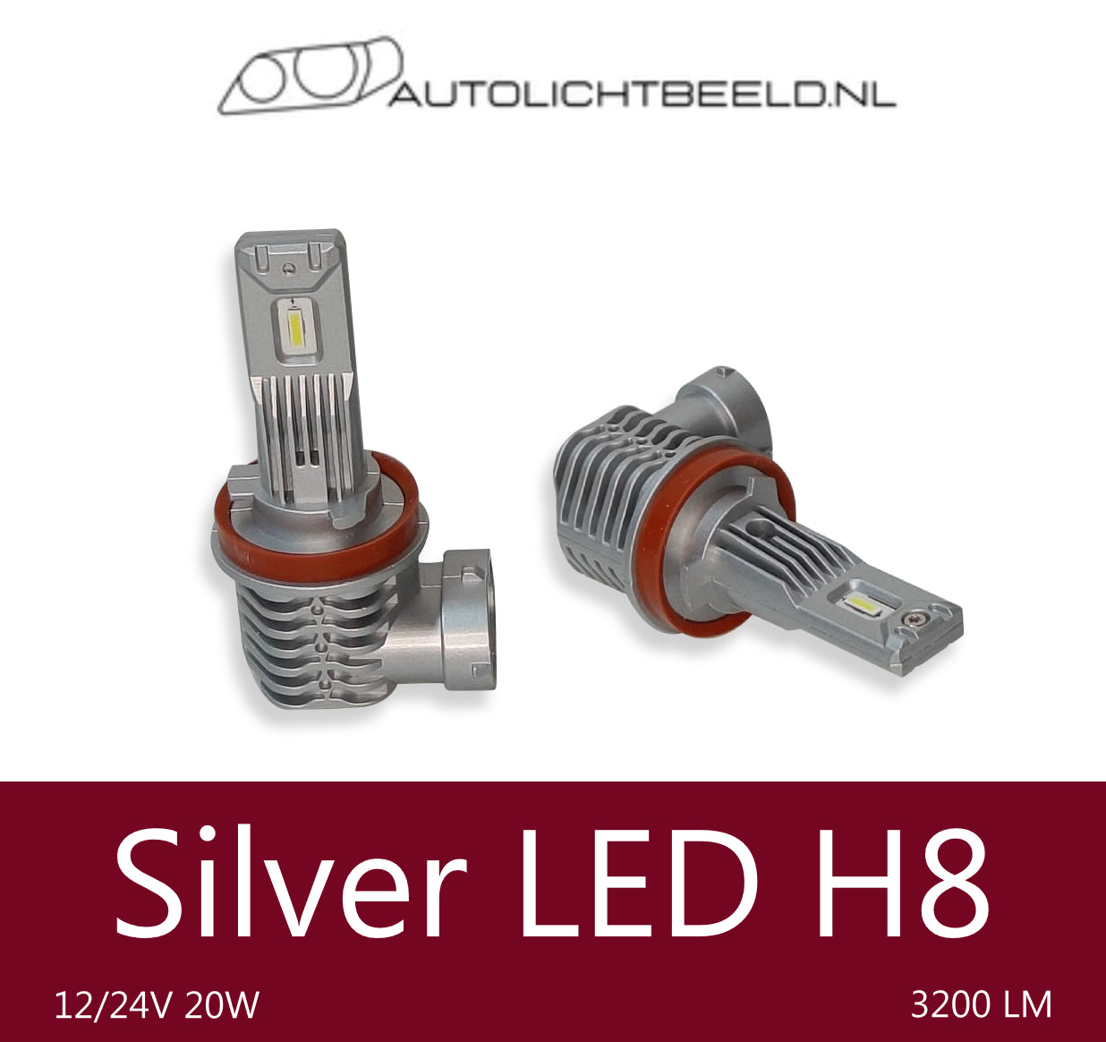 Silver LED H8 - Autolichtbeeld