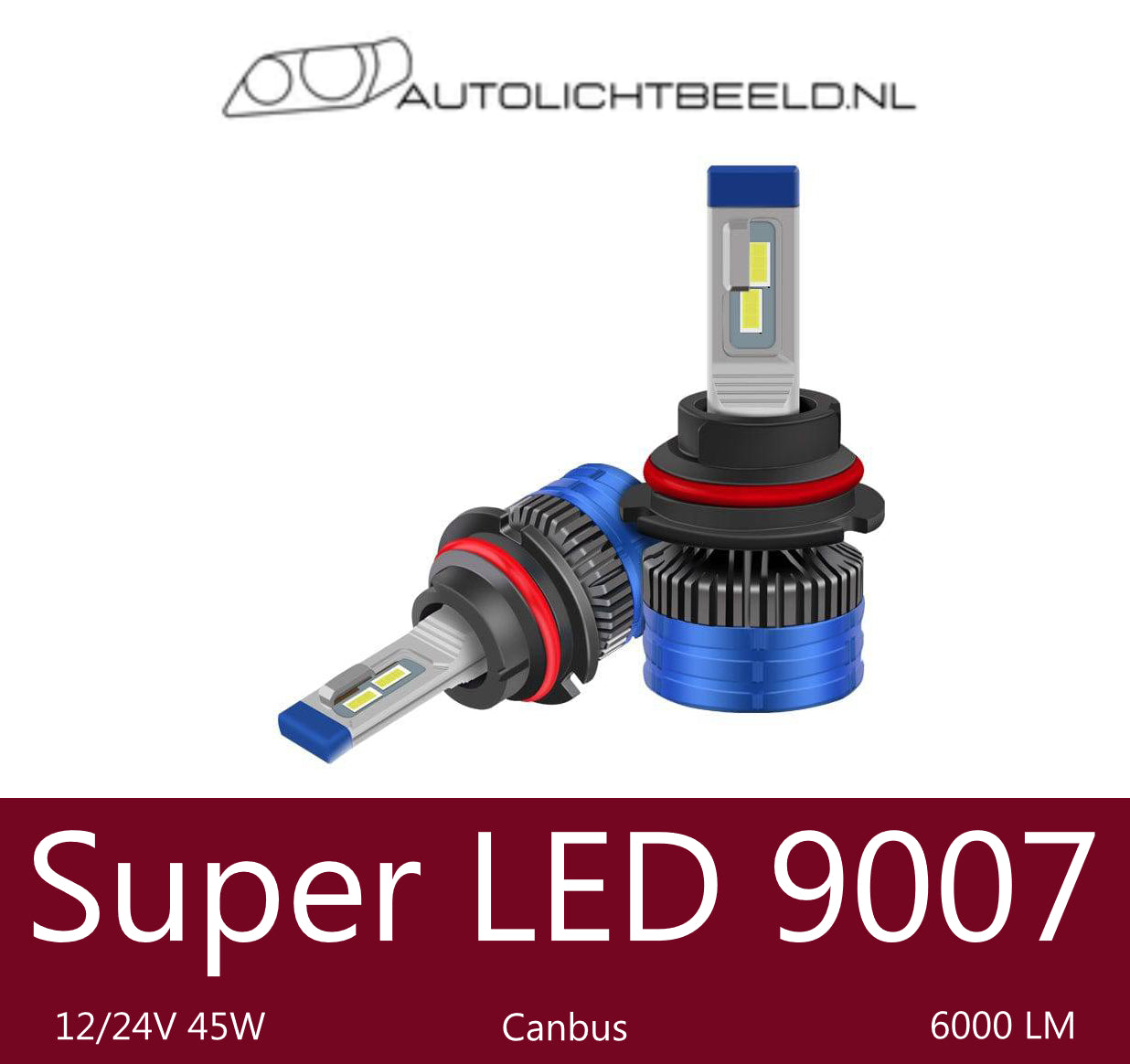 9007 Super LED - Autolichtbeeld