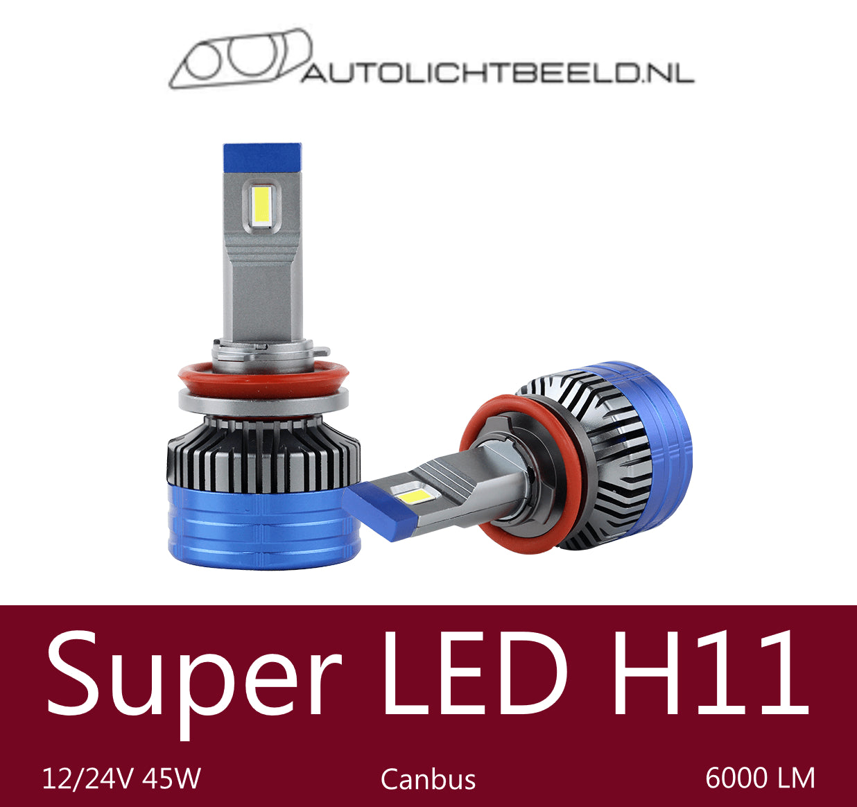 H11 Super LED - Autolichtbeeld