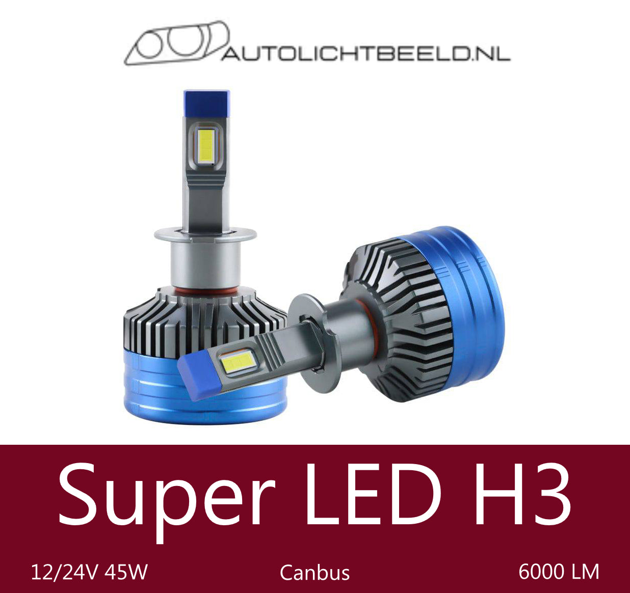 H3 Super LED - Autolichtbeeld