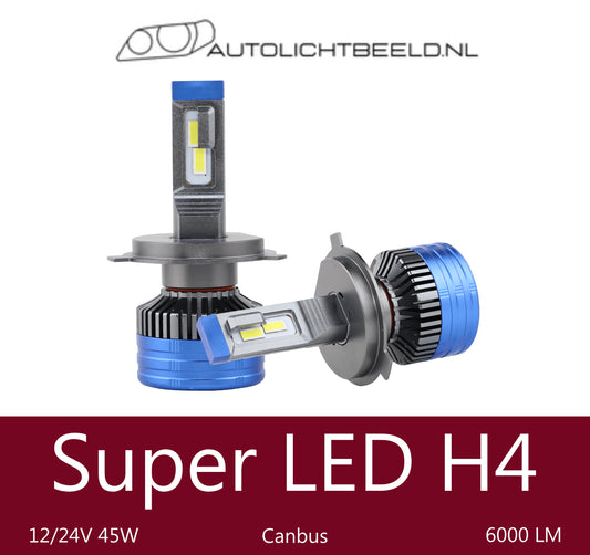 H4 Super LED - Autolichtbeeld